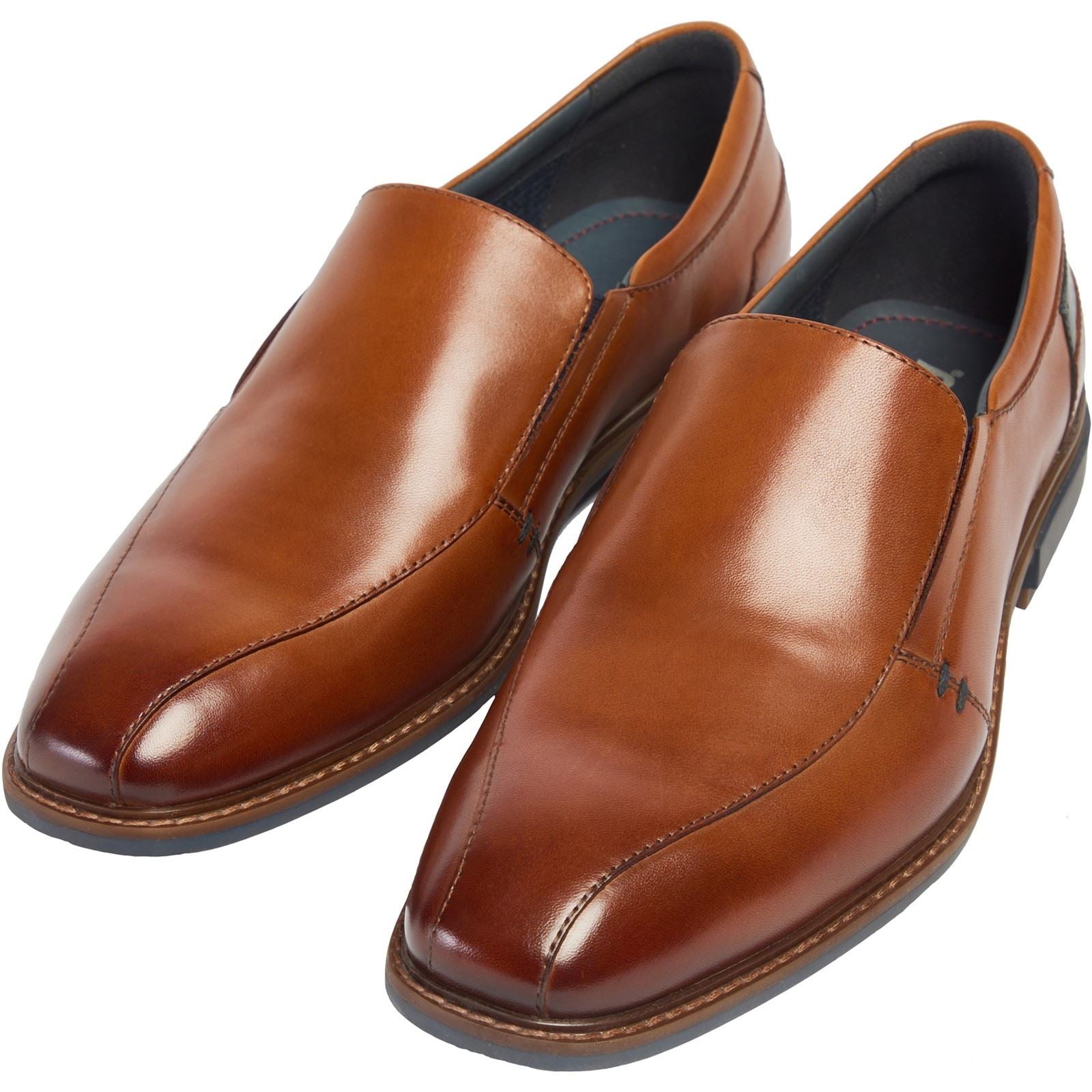 Pod Spear Chaussures En Cuir Pour Hommes Slip-On Couleur Cognac