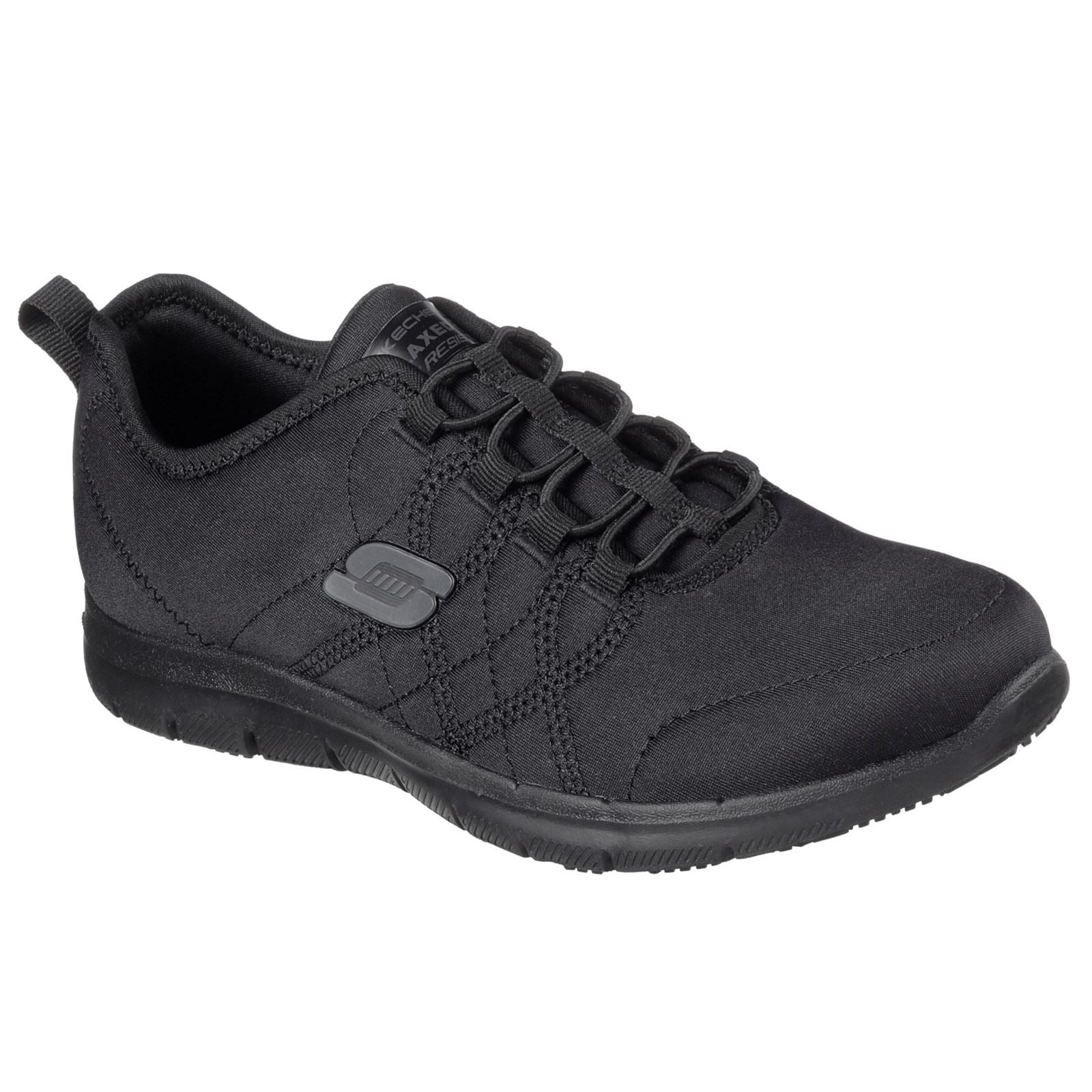 Skechers Workwear Ghenter Srelt Baskets De Sécurité Noires En Polyester Pour Femmes