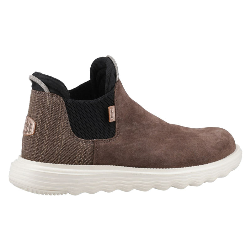 HEYDUDE Branson Bottes En Cuir Pour Femmes Couleur Café