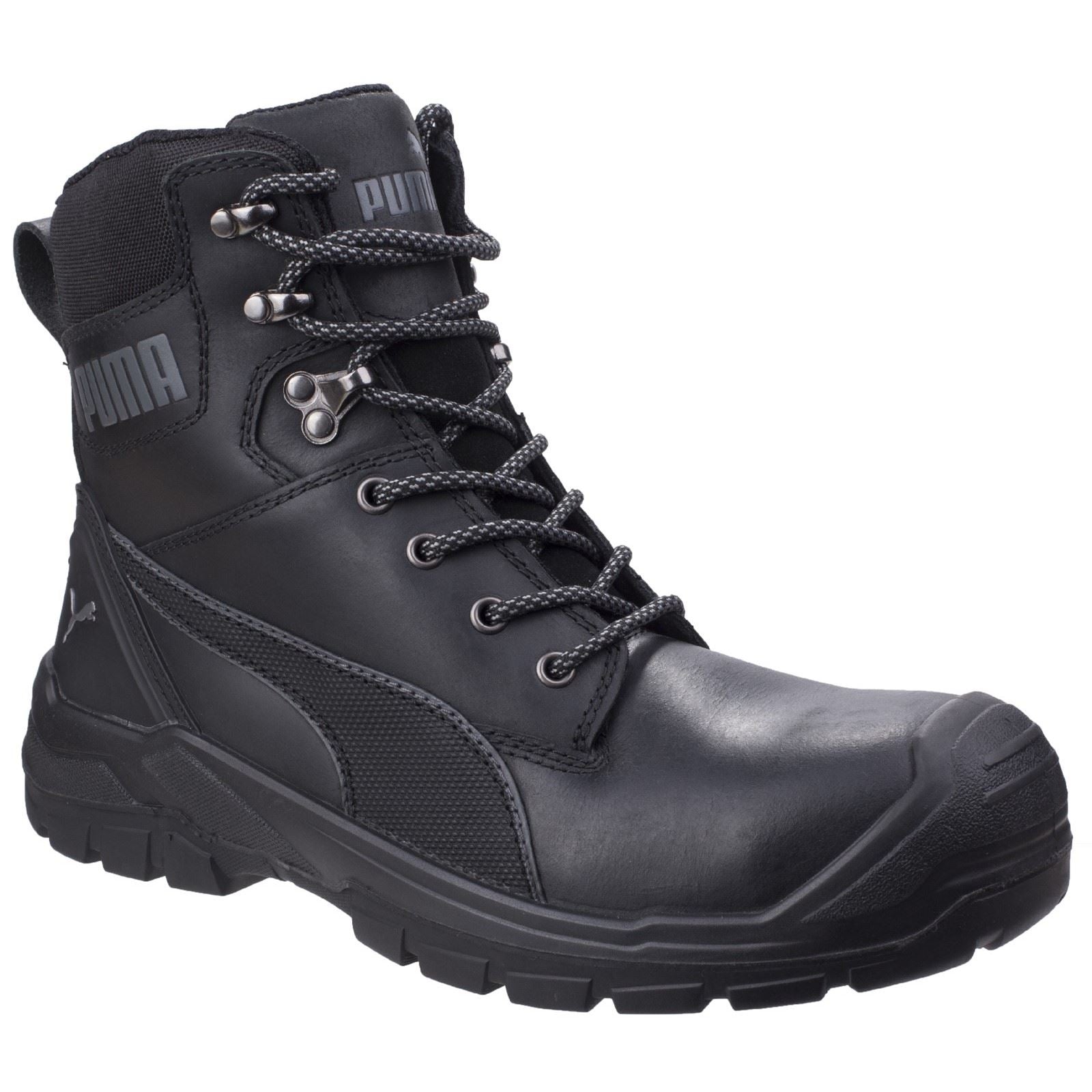 Puma Safety Bottes De Sécurité En Cuir Noir Conquest 630730