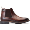 Base London Bloom Bottes En Cuir Brûlé Marron Pour Homme