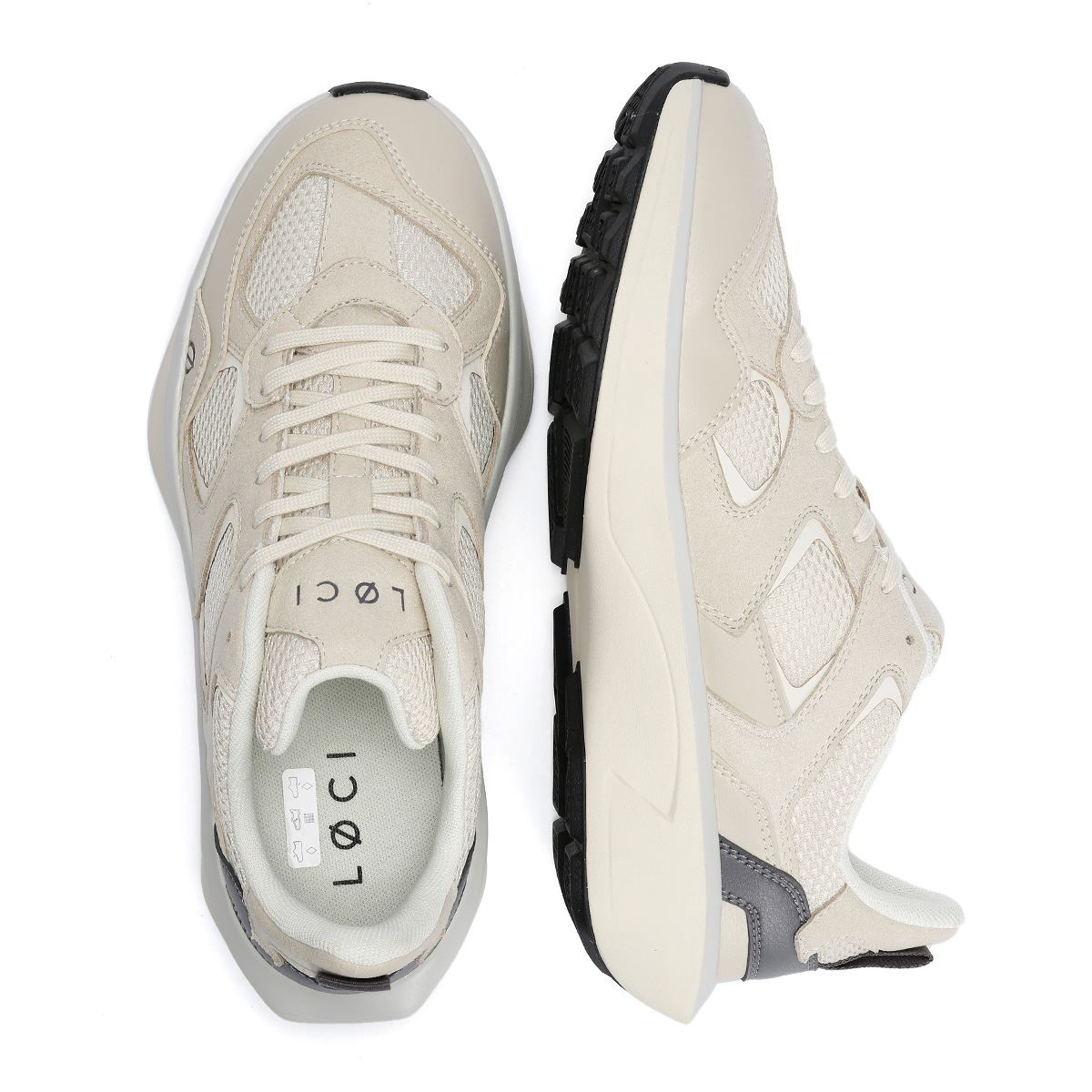 LØCI VØLT Chaussures De Sport Beige En Plastique