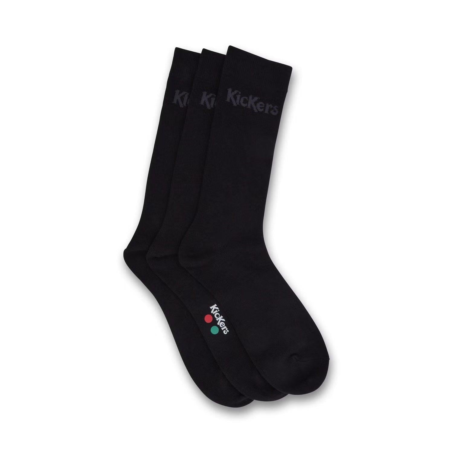 Kickers 3 Paires De Chaussettes Noires