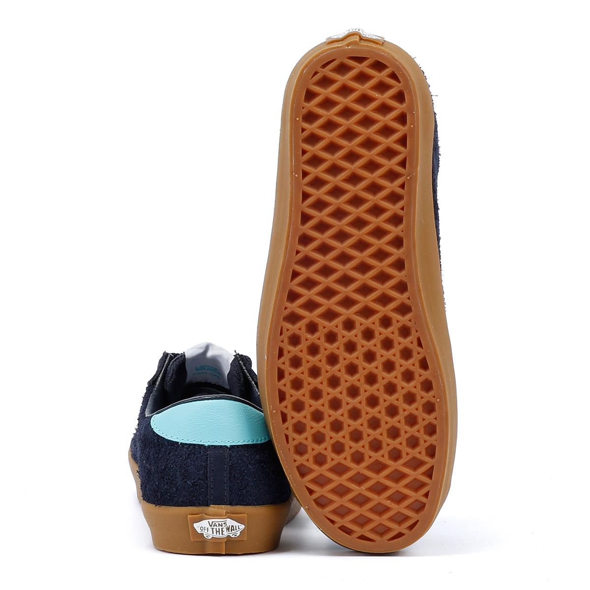 Vans Sport Low Baskets En Daim Bleu/Gomme Pour Femmes