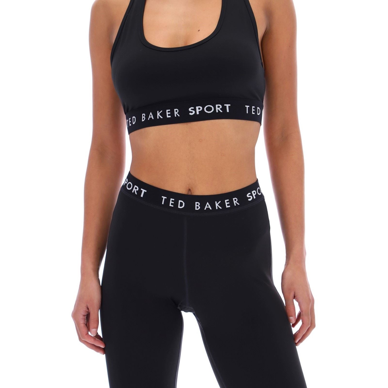Ted Baker MARIA TBWLA2528 Leggings De Sport Noirs En Polyester Pour Femmes