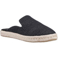 TOMS Santiago Mule Chaussons Métalliques Noirs Pour Femmes En Textile
