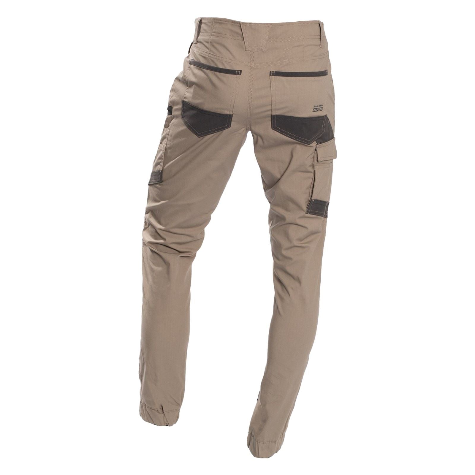 Hard Yakka Raptor Cuff Pantalons D'extérieur En Coton Pour Hommes Beige