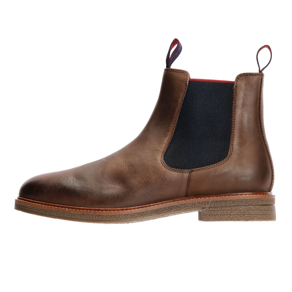 Ben Sherman Walker Chelsea Bottes En Cuir Pour Hommes Marron