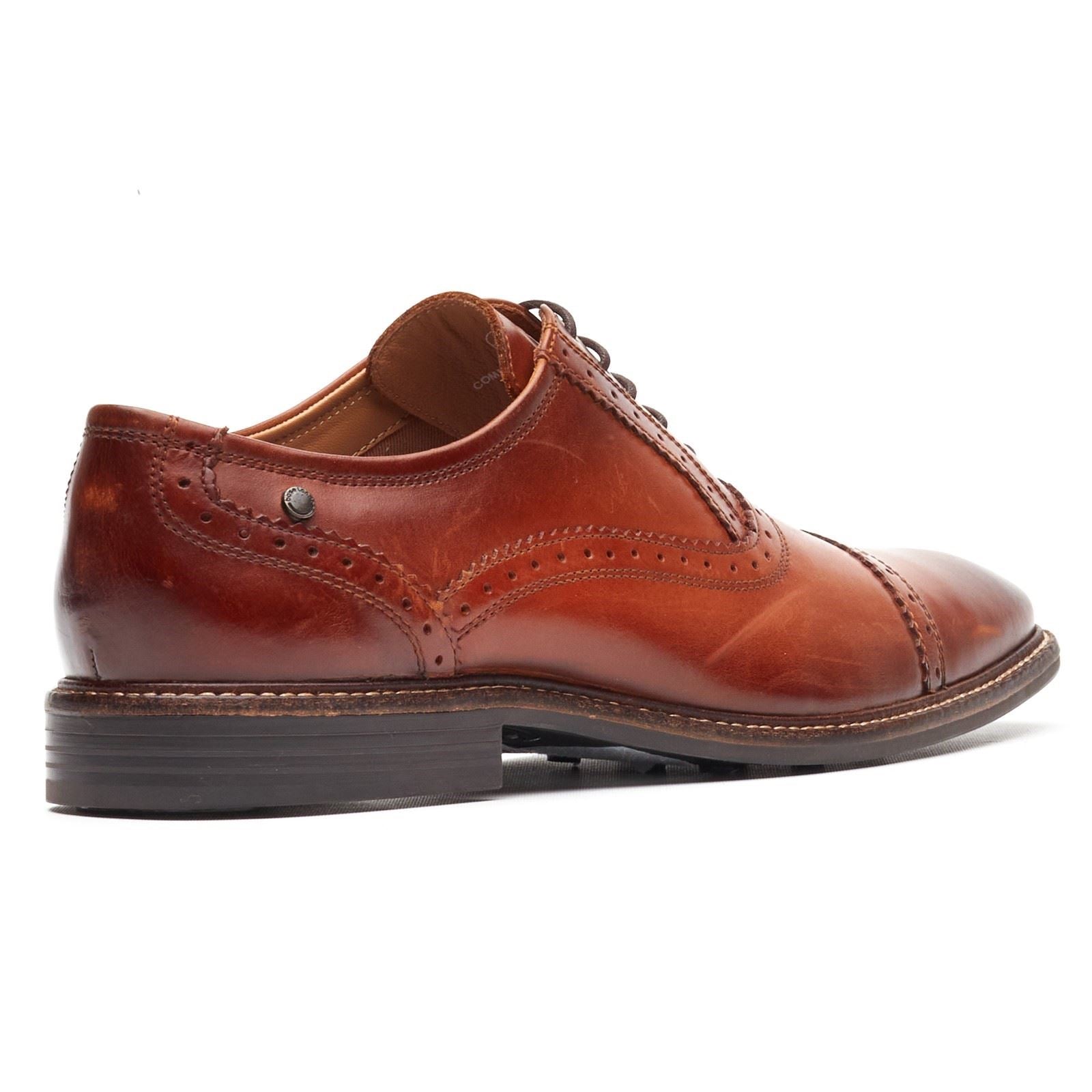Base London Ascot Oxford Chaussures Oxford En Cuir Pour Hommes En Cuir Brûlé Tan
