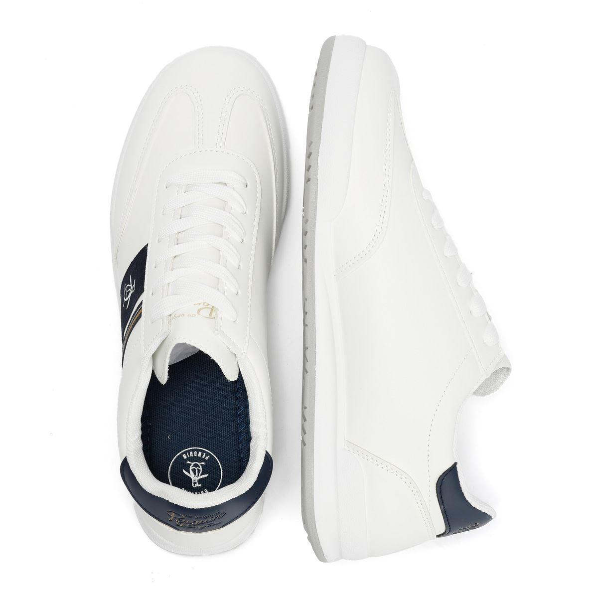 Penguin Gaz Baskets Blanches Pour Hommes
