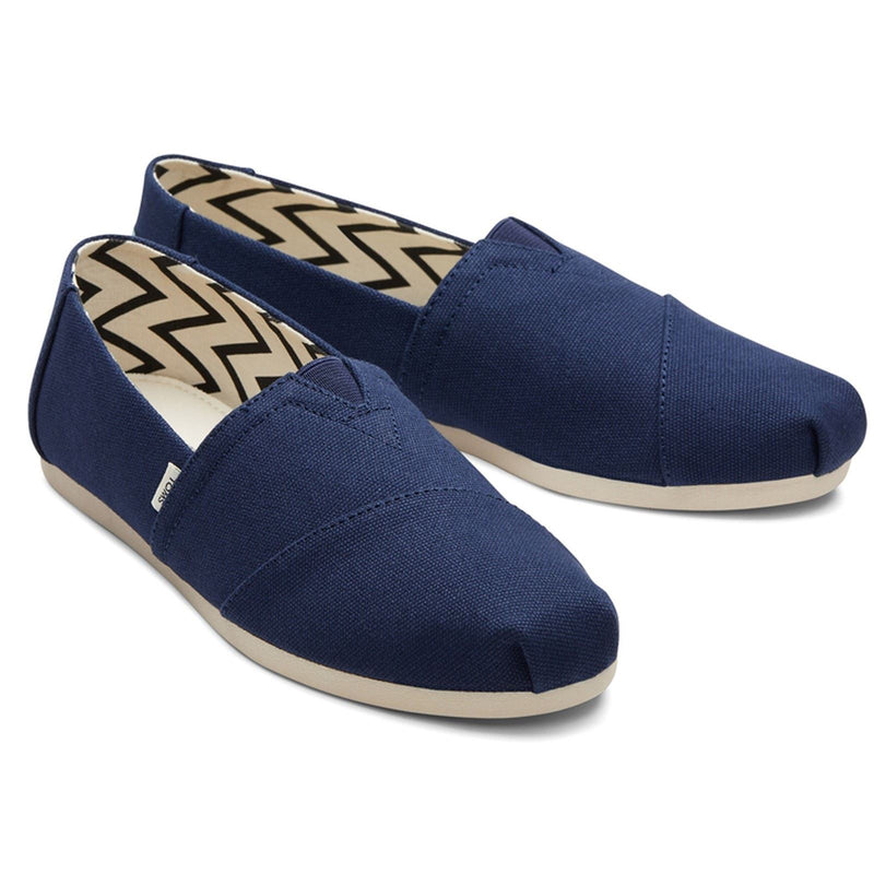 TOMS Alpargata Espadrilles En Toile De Coton À 100% Pour Femmes, Couleur Bleu Marine