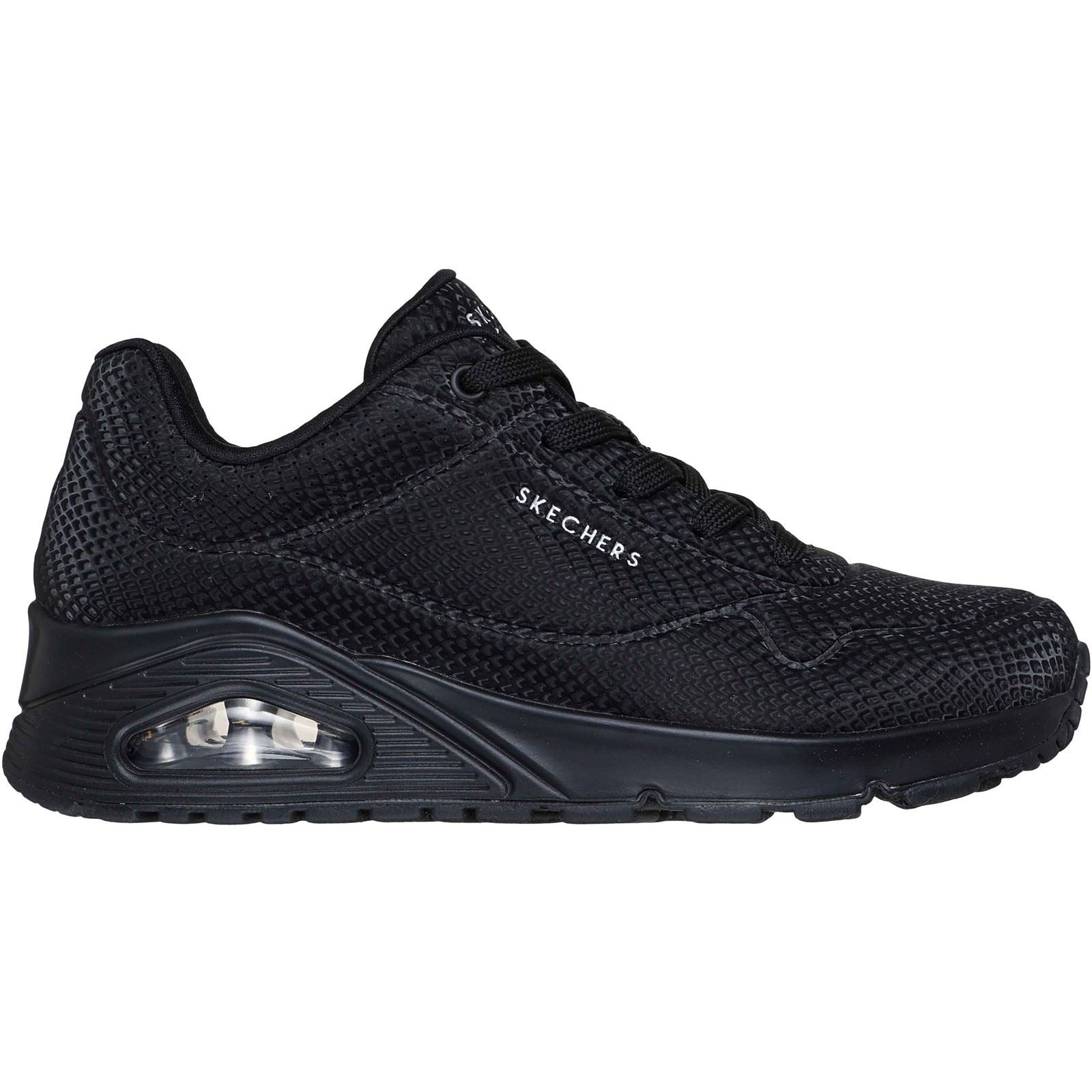 Skechers UNO - Shiny Scale Baskets Noires En Polyuréthane Pour Femmes