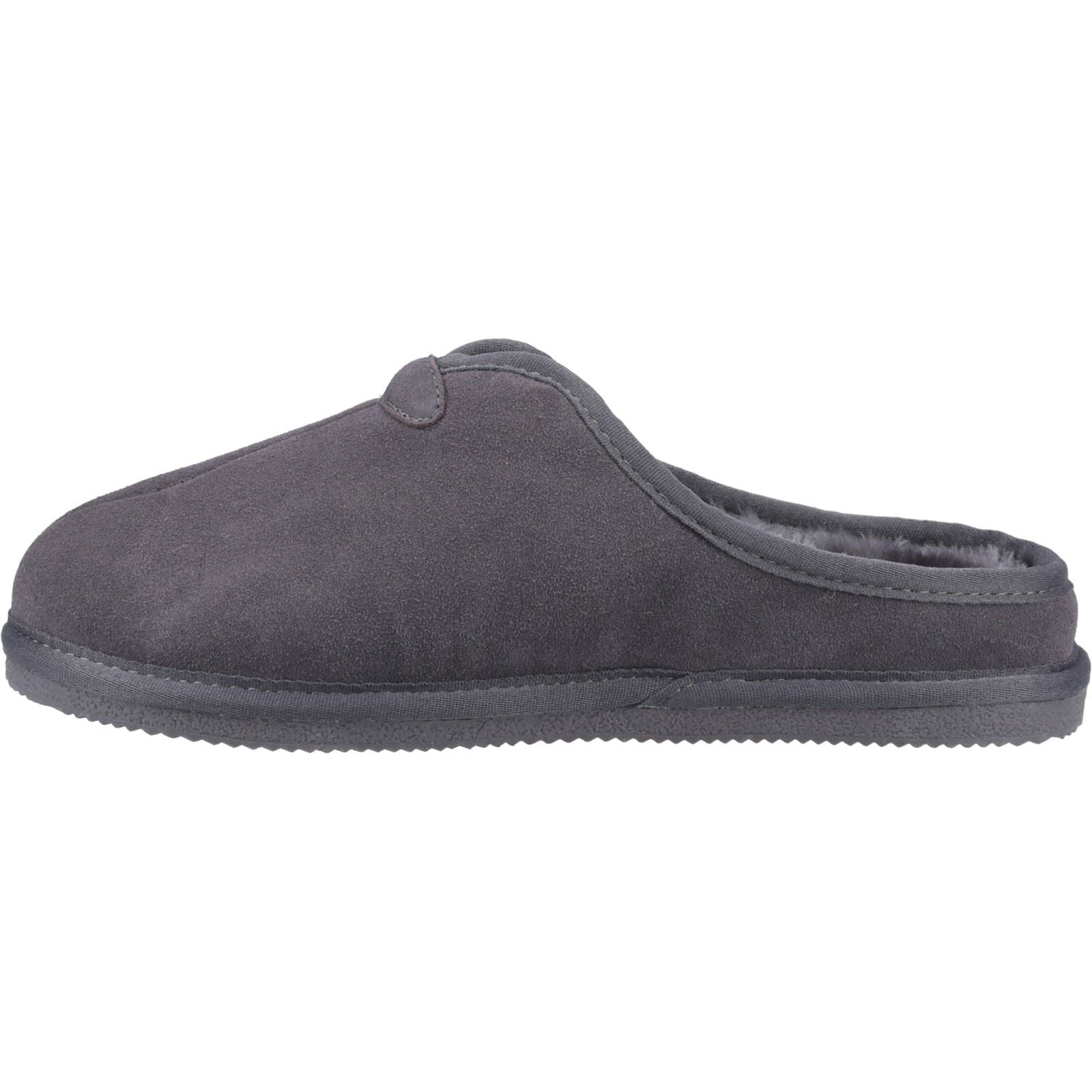 Hush Puppies Conrad Chaussons Gris En Suède Pour Homme