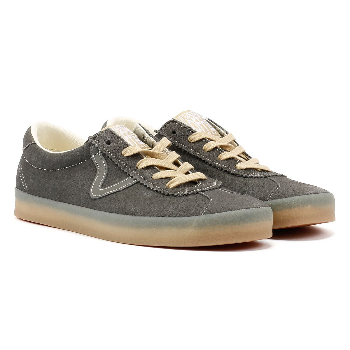 Vans Sport Low Crepe Baskets Grises En Suède