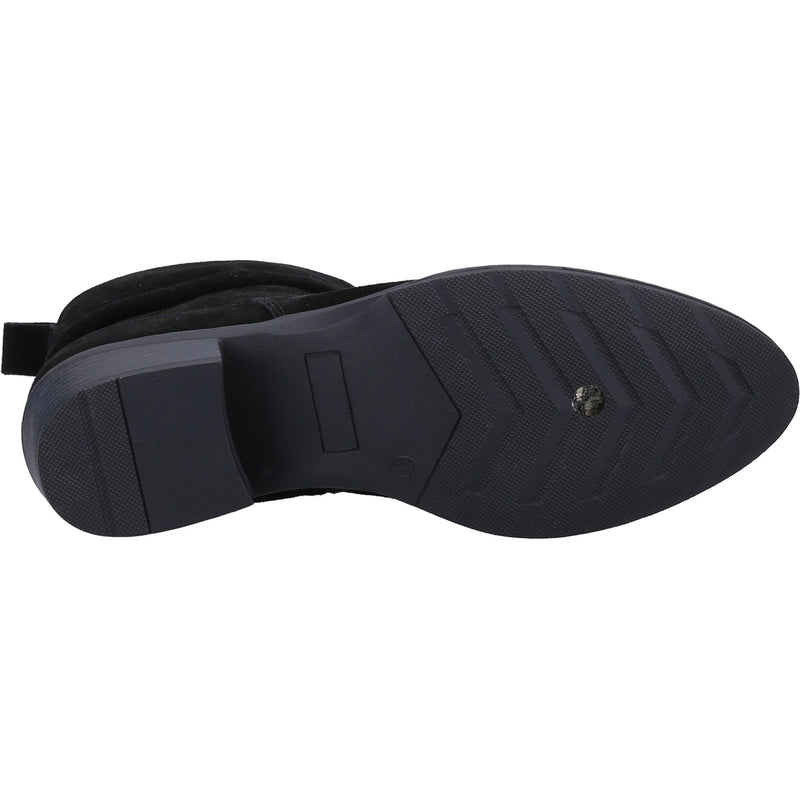 Hush Puppies Iris Bottes En Daim Noir Pour Femmes