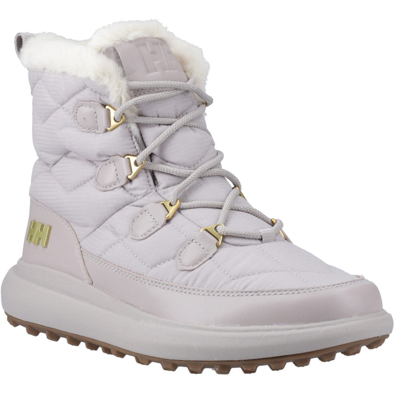 Helly Hansen Sport Willetta 2 Mid Bottes Mi-mollet D'hiver En Cuir Gris Doux Pour Femmes