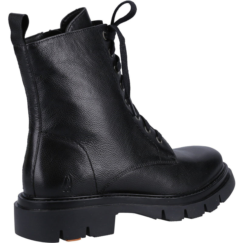 Hush Puppies Rhea Bottes Noires En Cuir Pour Femmes