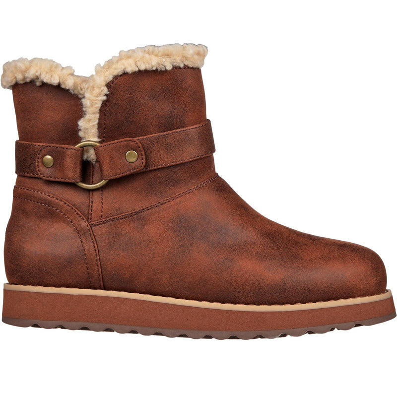 Skechers Keepsakes 2.0 Bottes En Synthétique Pour Femme, Couleur Chocolat