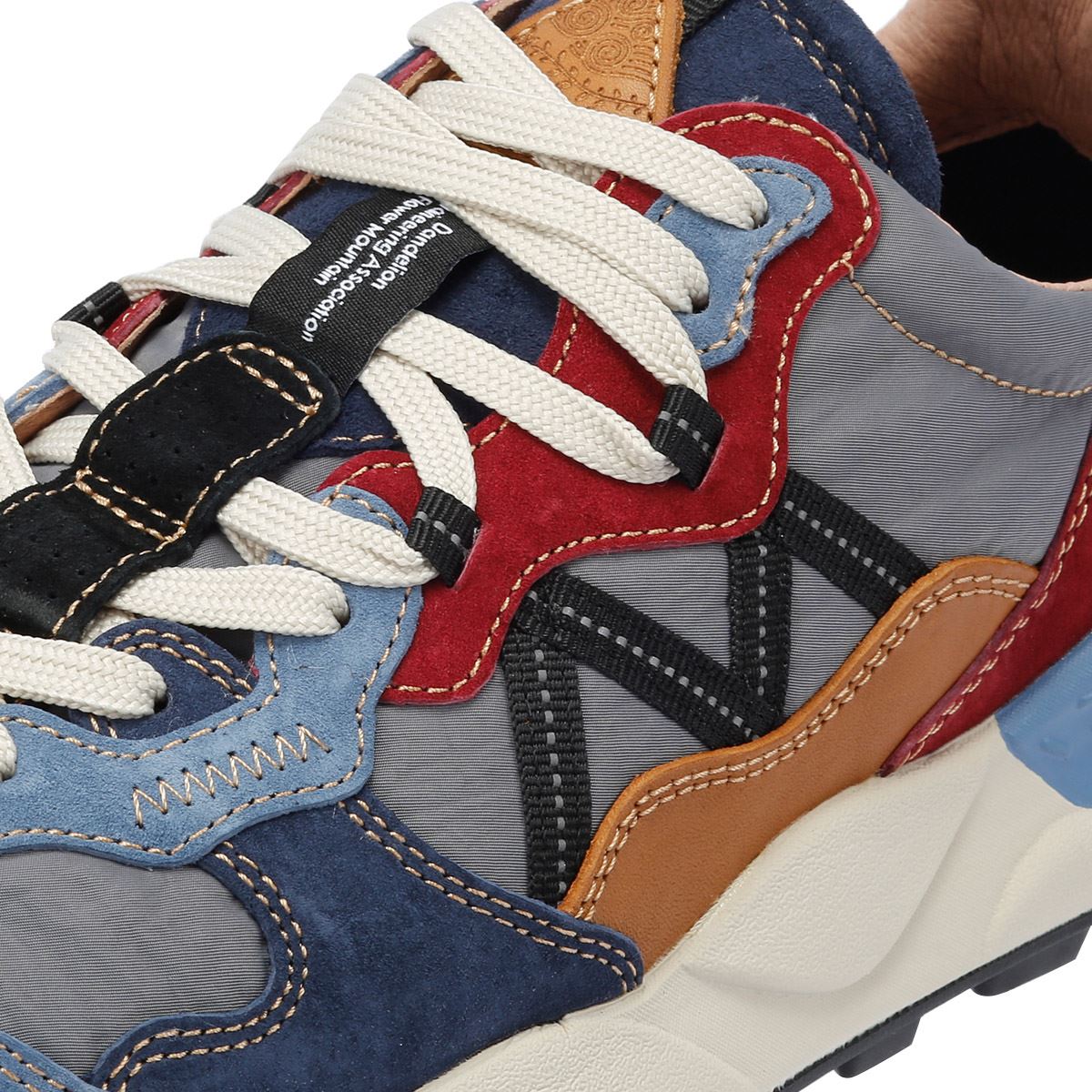 Flower Mountain Lenzan Baskets Bleu En Daim Pour Hommes