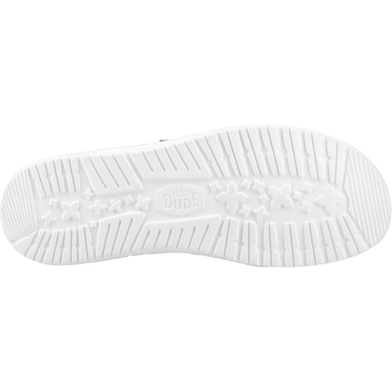 HEYDUDE Wally Jute Chaussures Mocassins En Toile Pour Homme Rouge Foncé /Argenté Birch