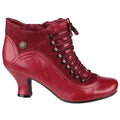 Hush Puppies Vivianna Bottes Rouges En Cuir Pour Femmes