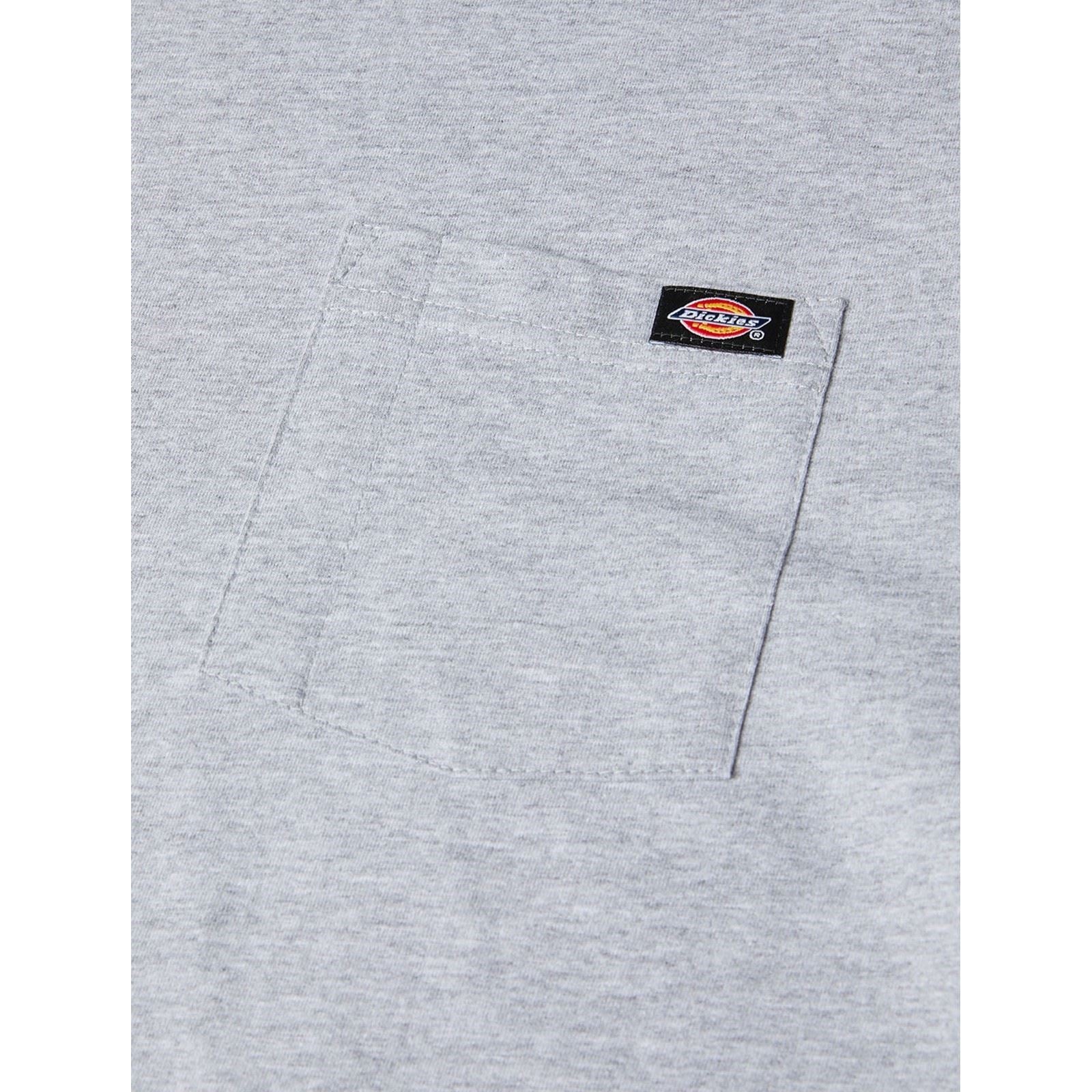 Dickies Pocket Long Sleeve T-Shirt Gris En Coton Pour Homme