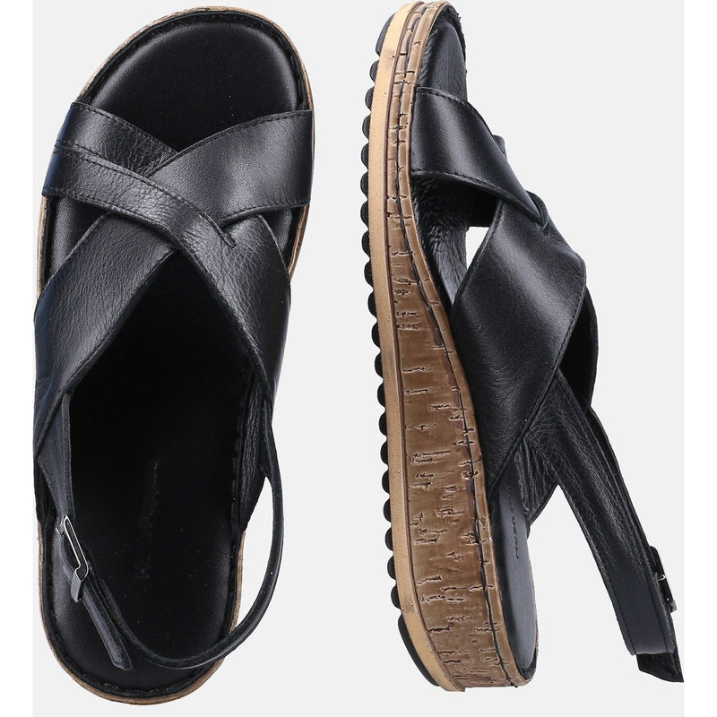 Hush Puppies Elena Escarpins Compensés Noirs Pour Femmes En Cuir