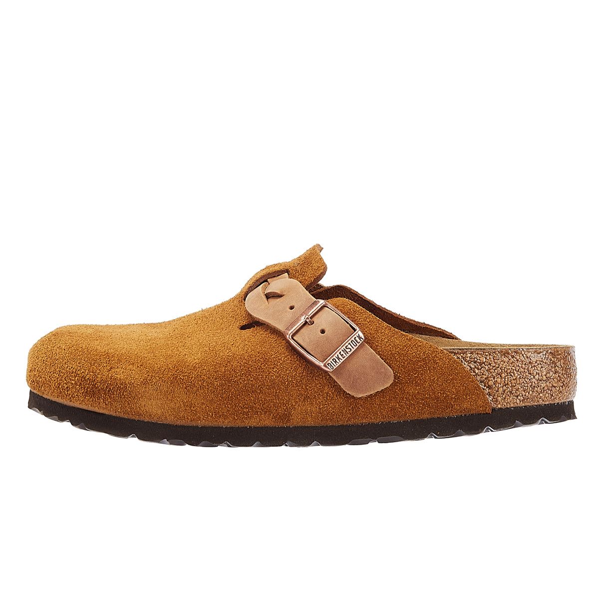Birkenstock Boston Sabots En Daim De Vison Pour Femmes