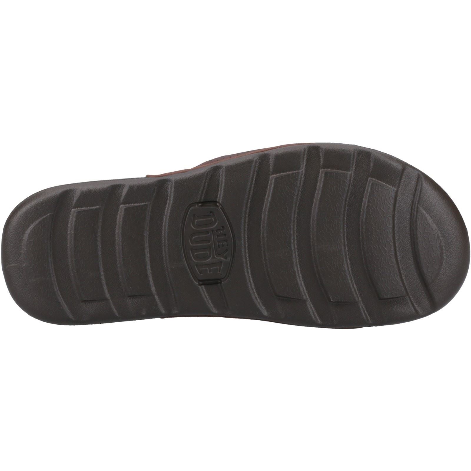 HEYDUDE Shore Slide Classic Slides Pour Hommes En Polyester Downtown Brown/Delicioso Brown