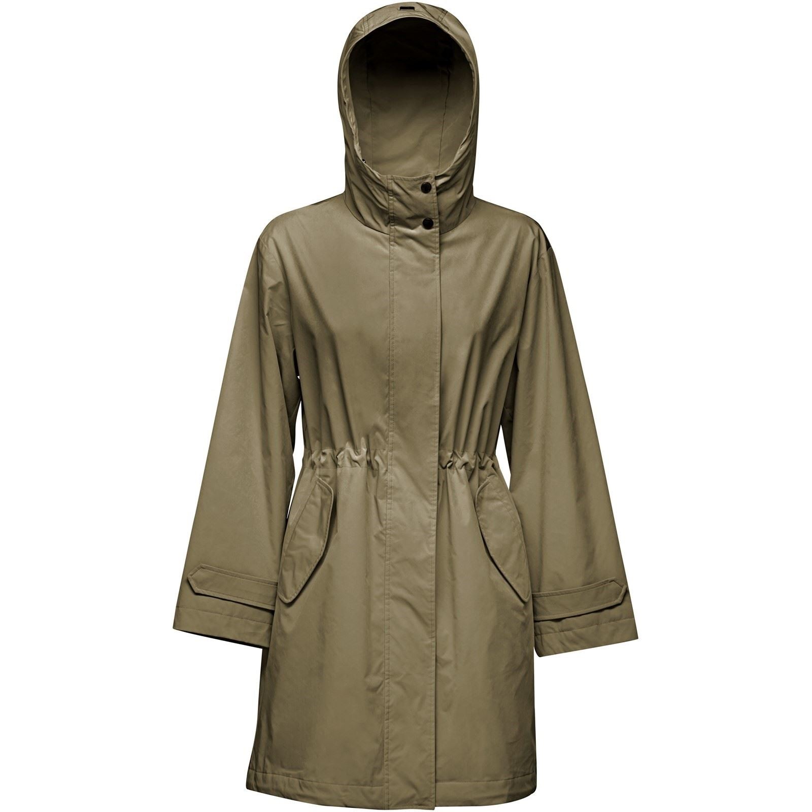 Geox W Claudin Manteau Parka Olive Pour Femme