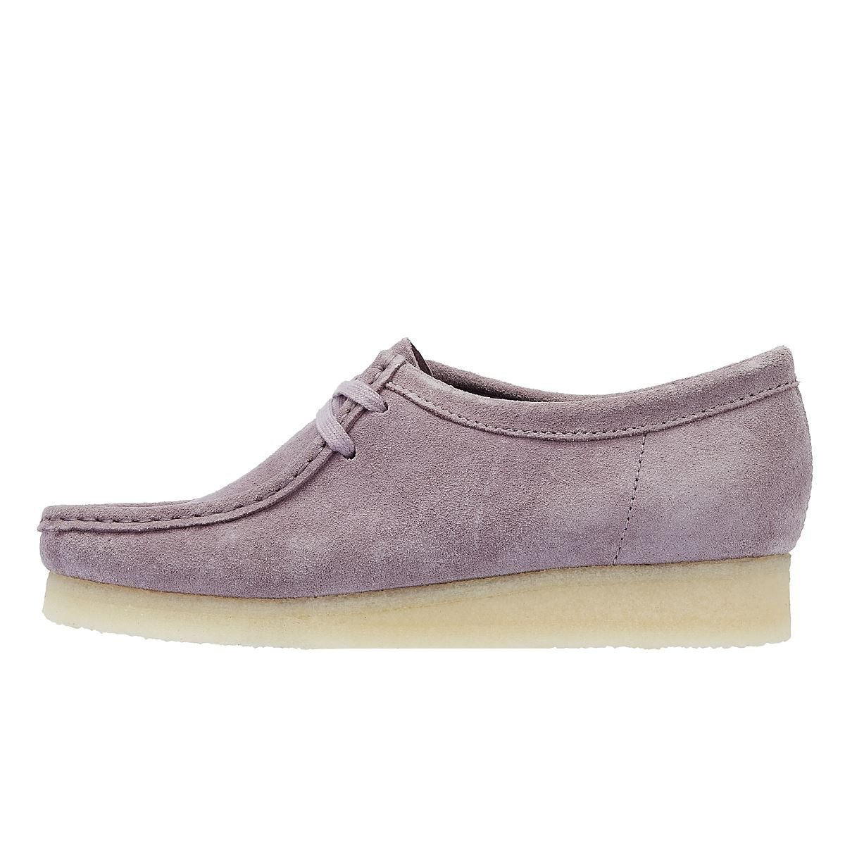 Clarks Chaussures De Confort Femme Wallabee En Daim Mauve