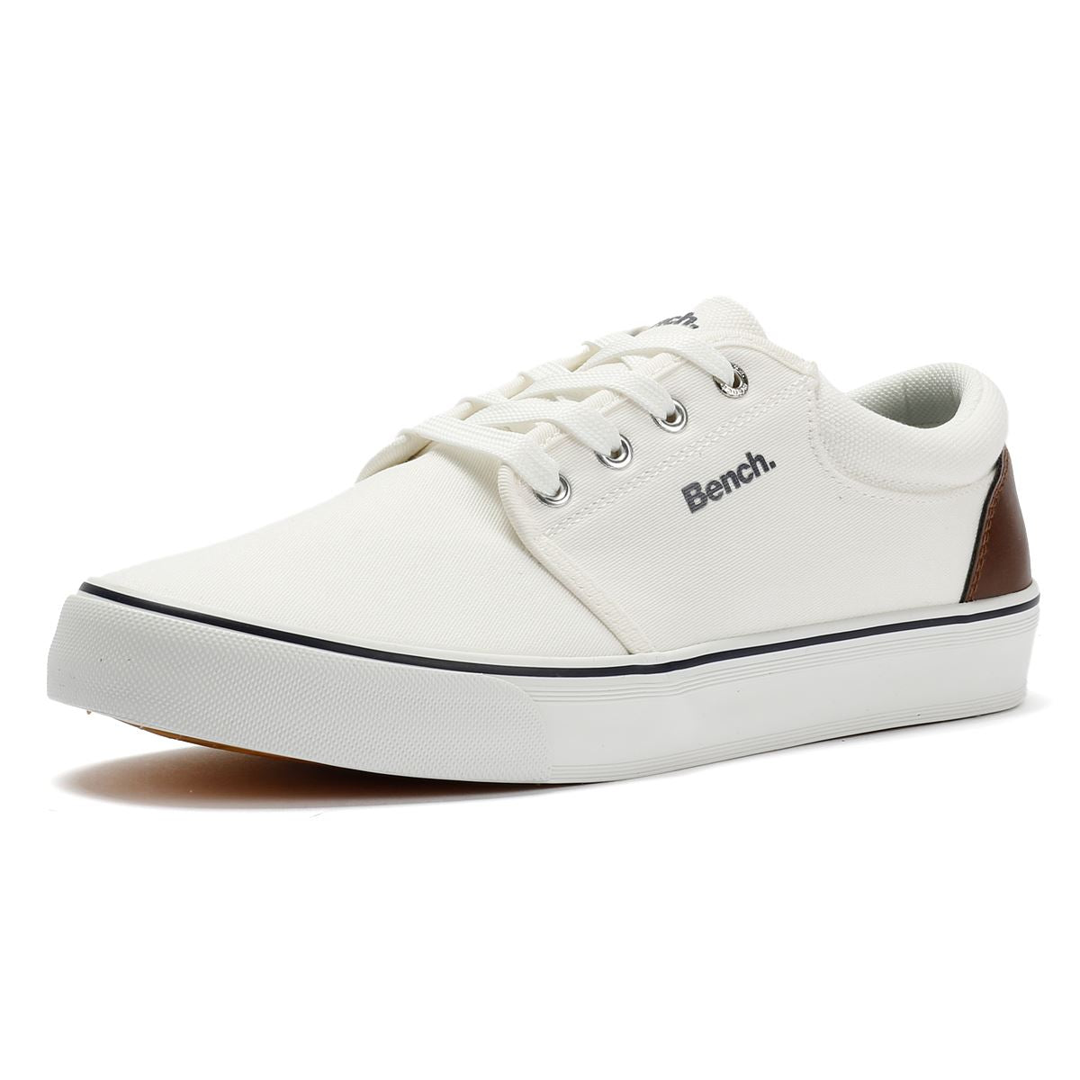 Bench Donnie Baskets Blanches En Toile Pour Hommes
