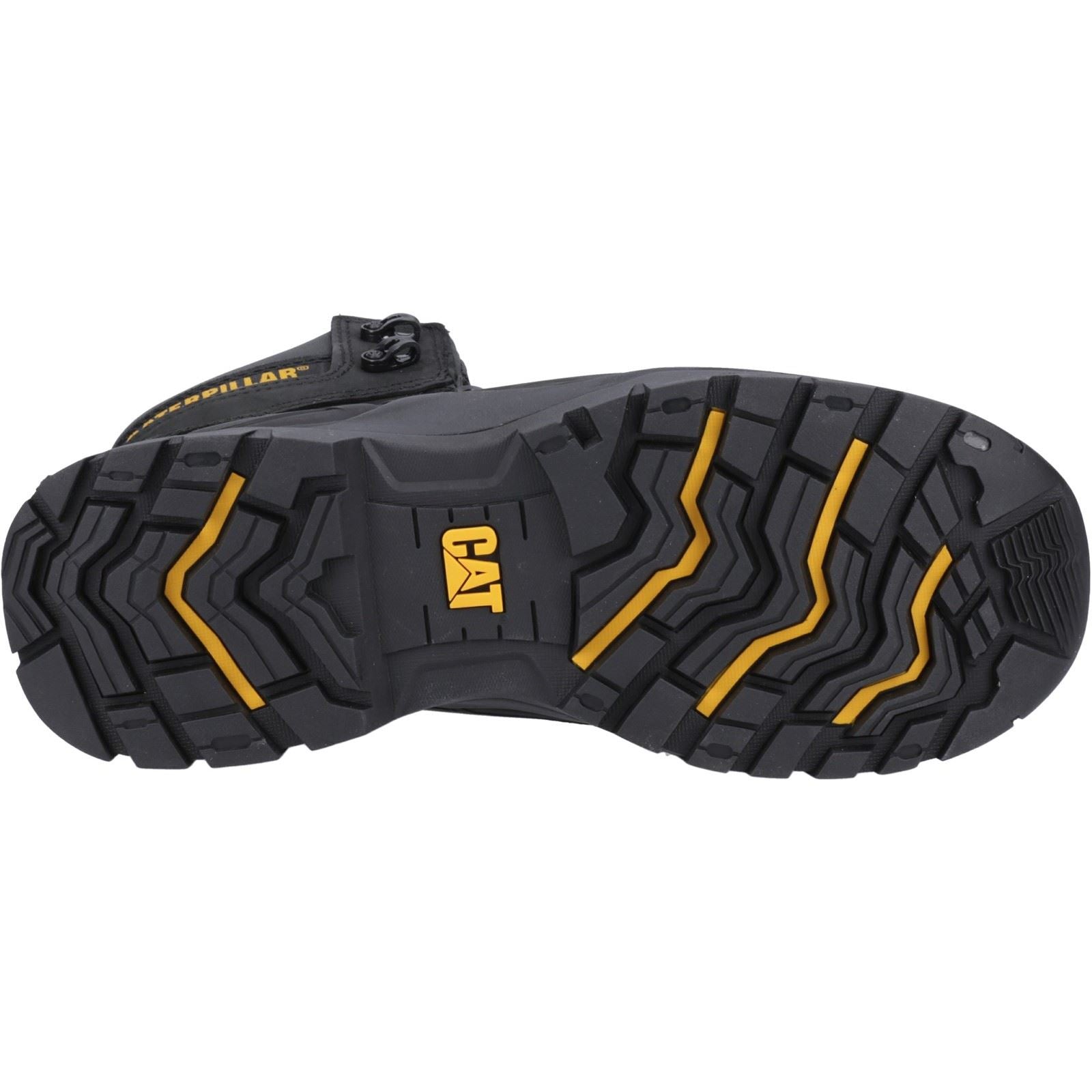 Caterpillar Bottes De Sécurité Noires Typhoon Sbh En Caoutchouc/Mouton