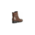 Geox Felicity Bottes En Cuir De Vachette Nappa Pour Femmes, Marron