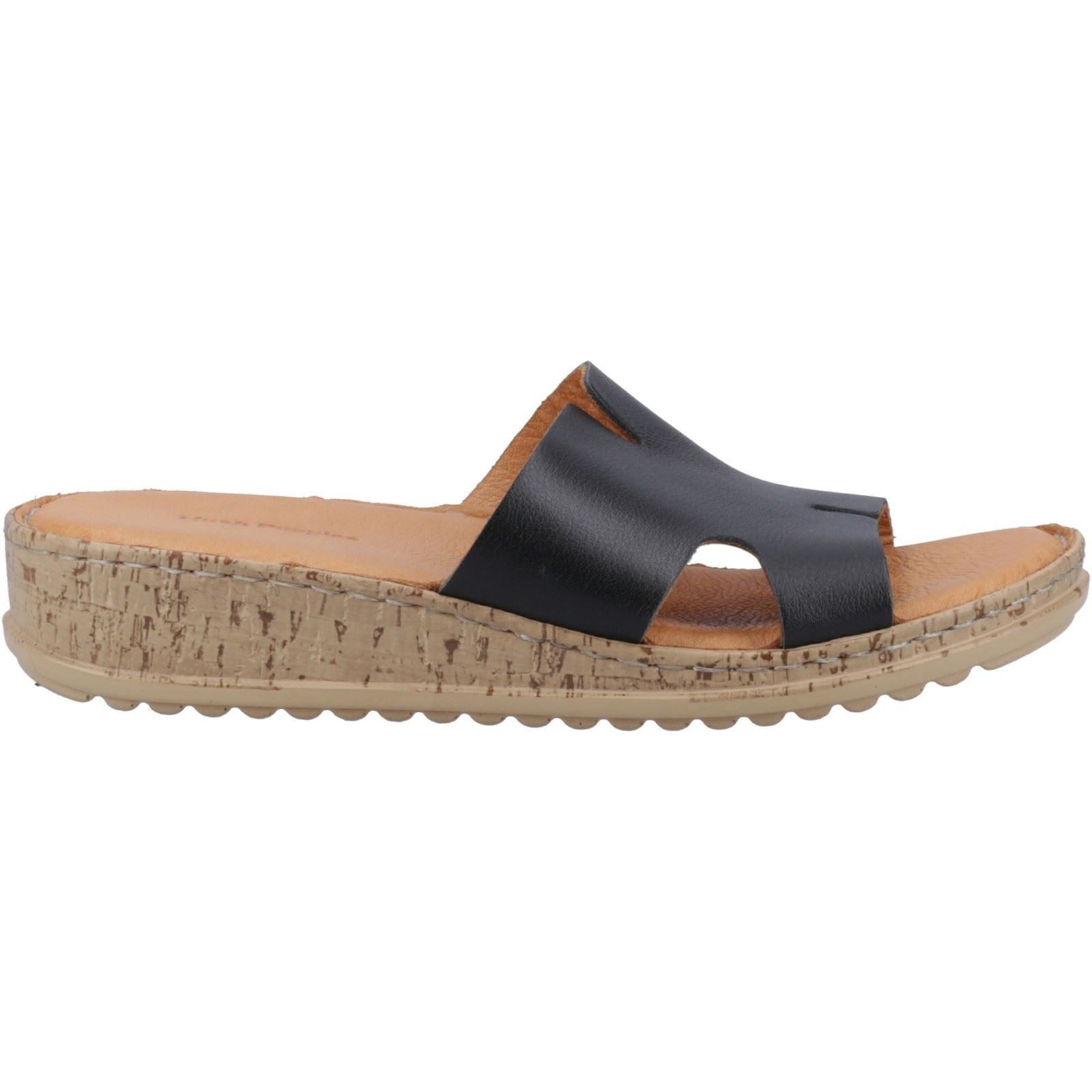 Hush Puppies Eloise Sandales Noires Pour Femmes En Cuir