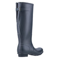 Hunter Original Tall Back Adjustable Bottes En Caoutchouc Bleu Marine Pour Femme