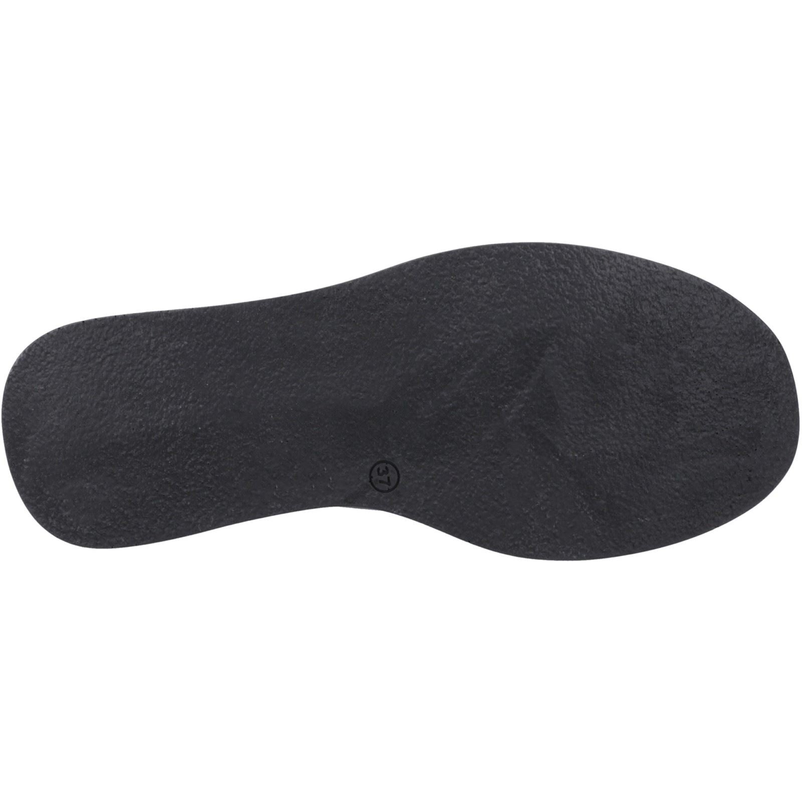 Hush Puppies Bex Wedge Escarpins Compensés Noirs En Nubuck Pour Femmes