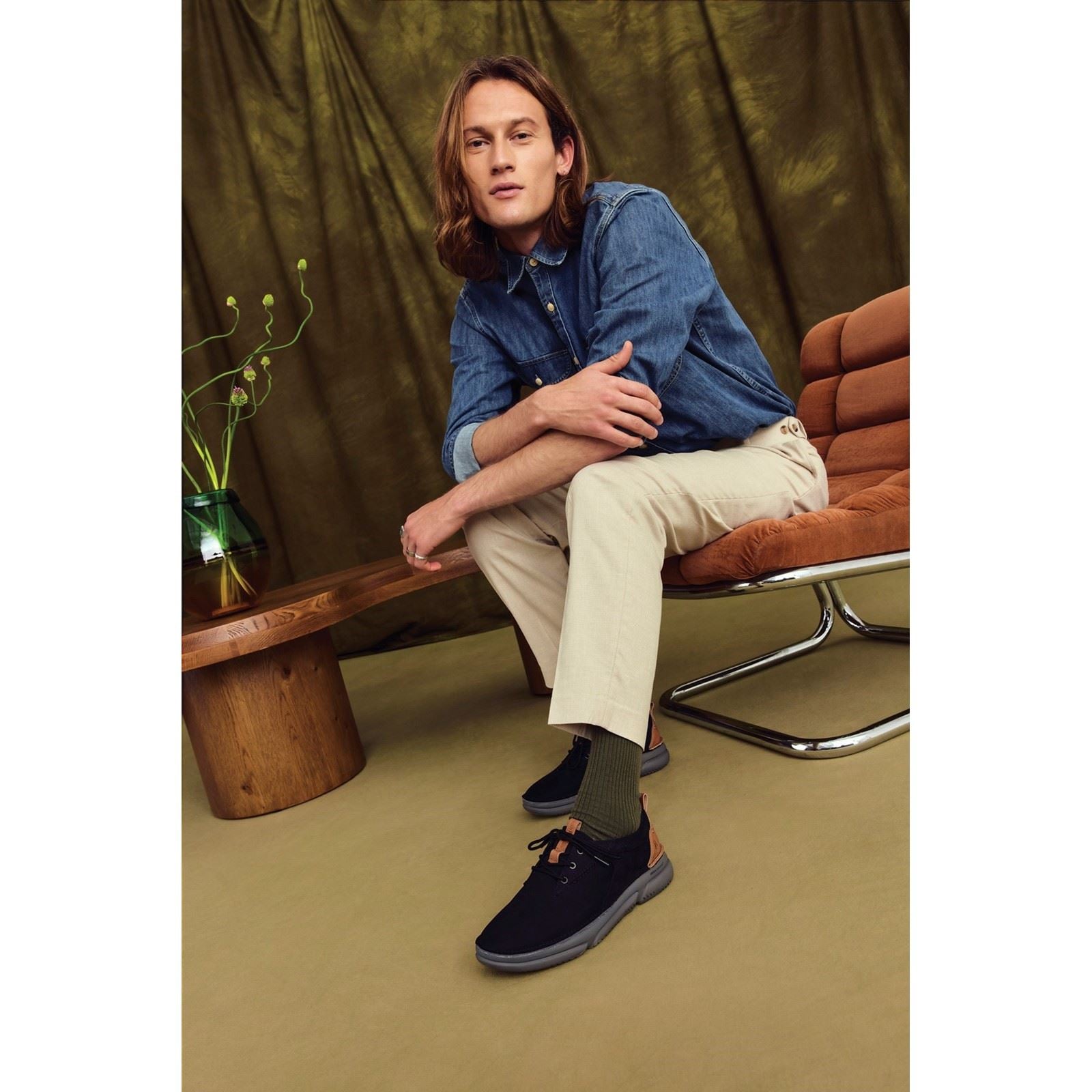 Hush Puppies Baylor Chaussures À Lacets Noires/Noires Pour Hommes En Cuir