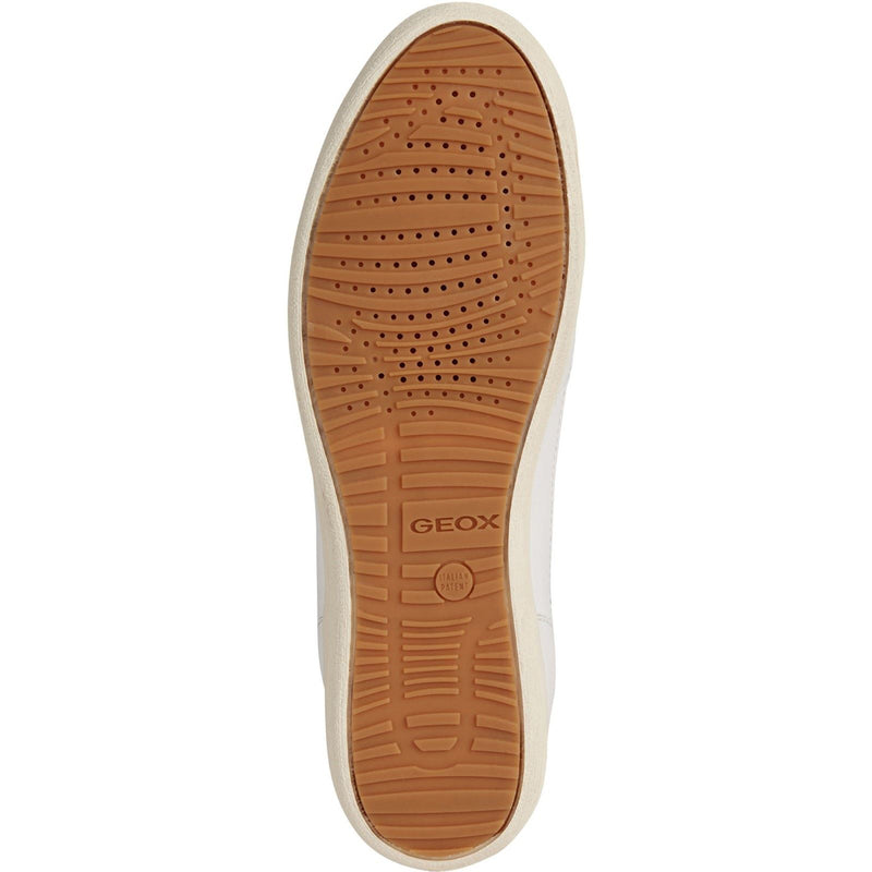 Geox D MYRIA Baskets Blanches Pour Femmes En Simili Cuir