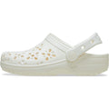 Crocs Classic Floral Cut Out Sabots En Craie Thermoplastique