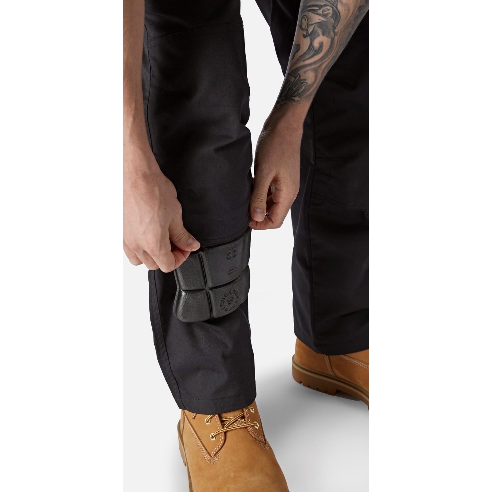 Dickies Action Flex Pantalons De Plein Air Pour Hommes En Polyester Noirs