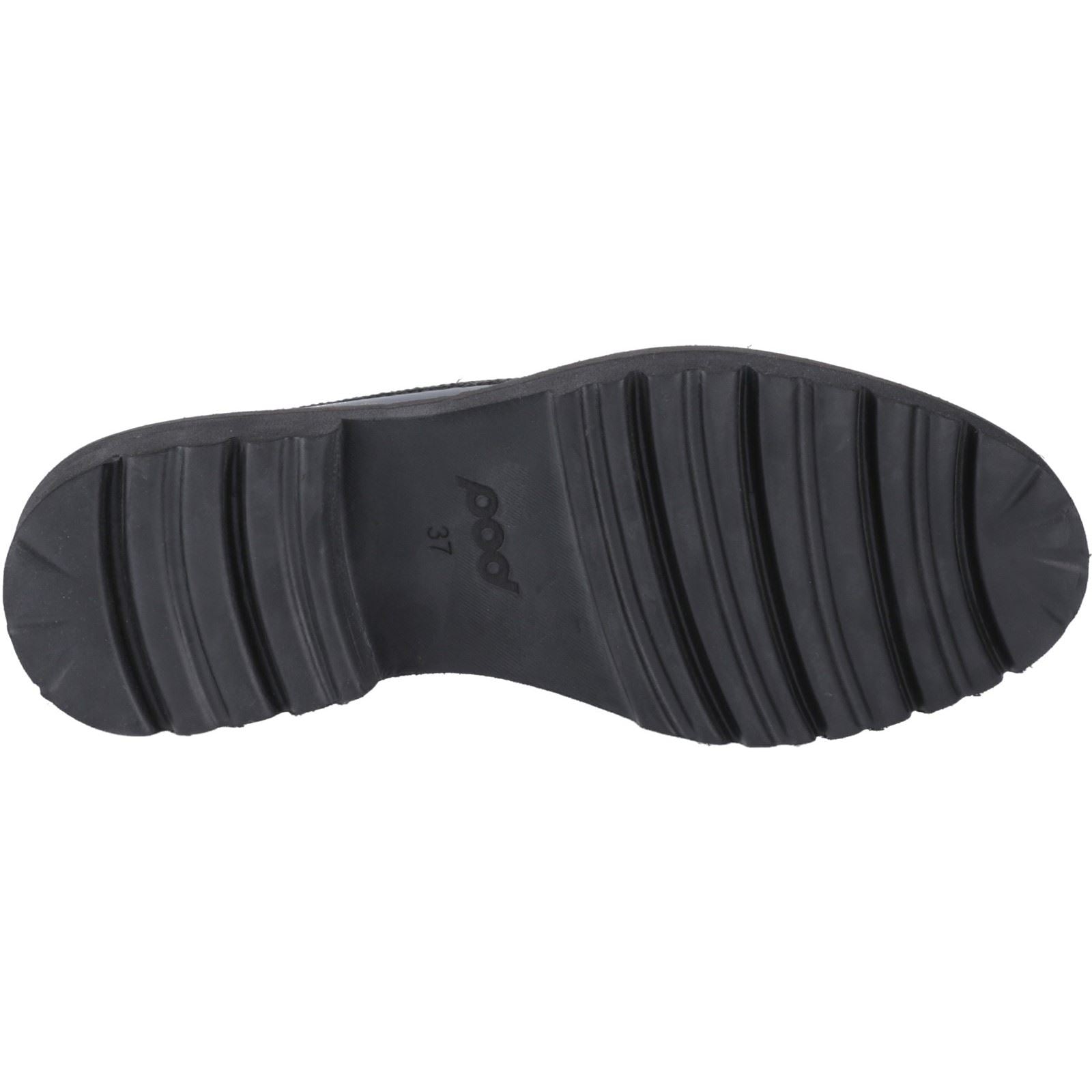 Pod Kenny Mocassins En Cuir Noirs En Vernis Pour Femmes