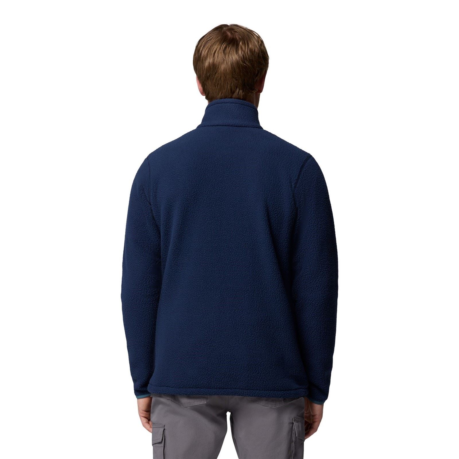 Columbia Jasper Ridge Pebbled Full Zip Fleece Veste En Polaire Bleue Pour Homme