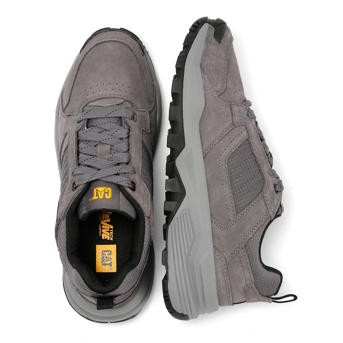 Caterpillar Grapple Baskets Grises Pour Hommes En Suede