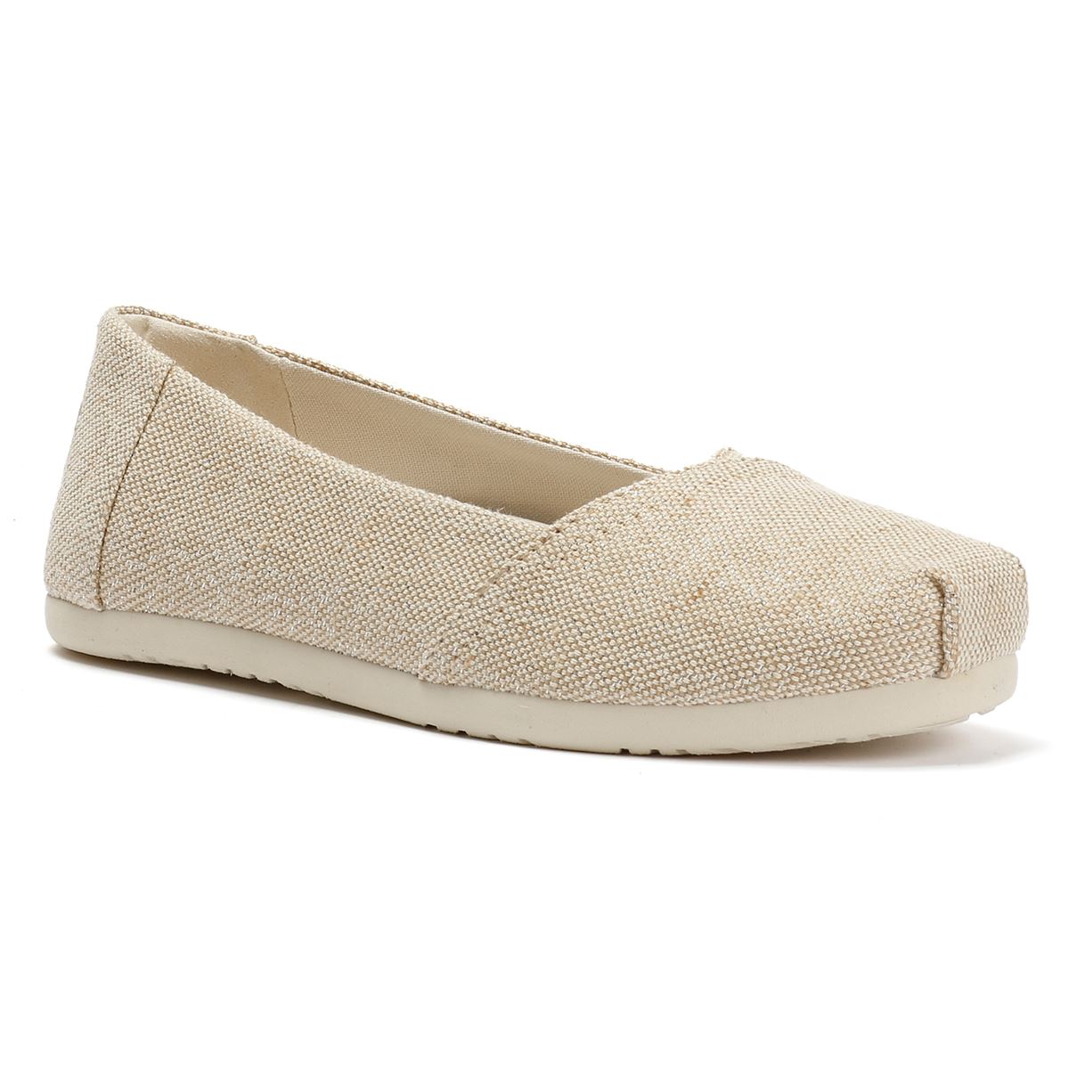 TOMS Alpargata Ballet Espadrilles En Toile Beige Pour Femmes