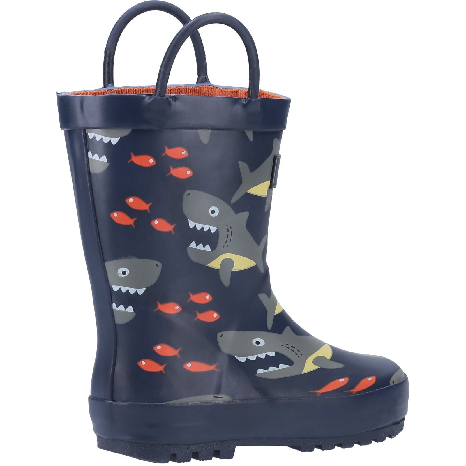 Cotswold Puddle Bottes En Caoutchouc Avec Motif Requin
