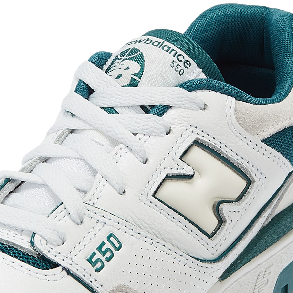 New Balance 550 Baskets Blanches/Vertes