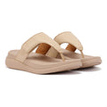 FitFlop F-Mode Go Adjustable Flatform Sandales Beige Pour Femmes