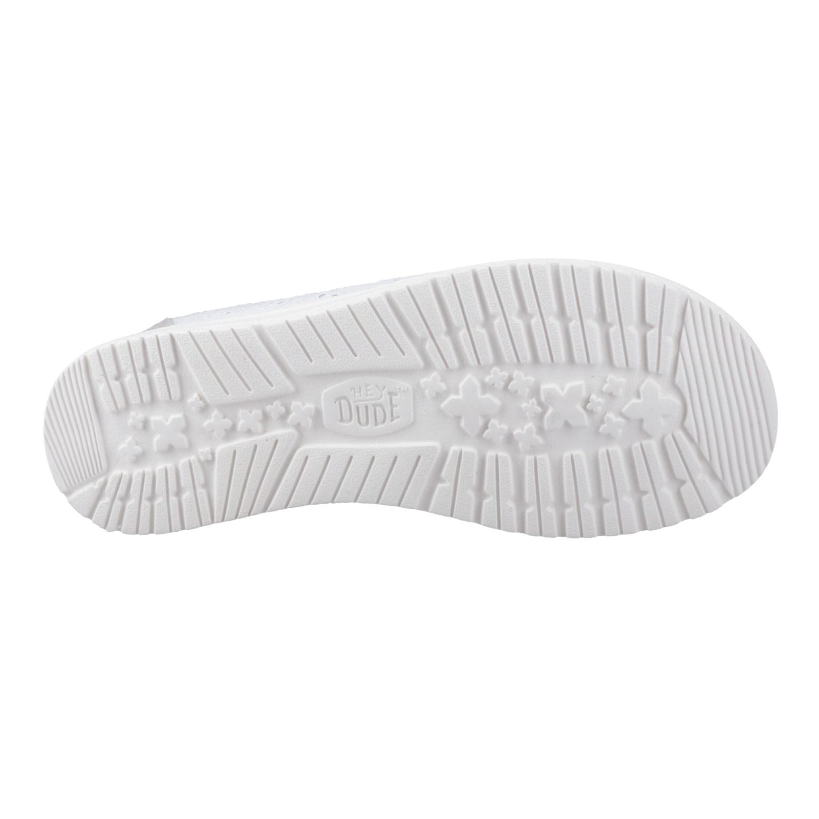 HEYDUDE Wendy Eyelet Lace Chaussures Mocassins Bleu Ancien Pour Femmes En Mélange De Coton