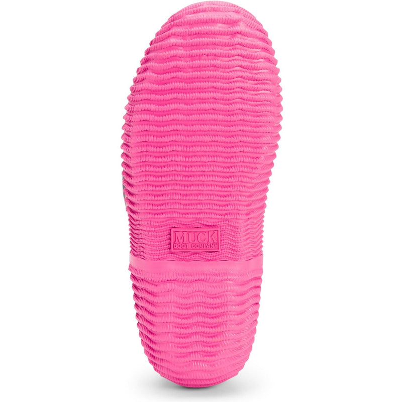 Muck Boots Hale Bottes En Caoutchouc Noires/Rose.